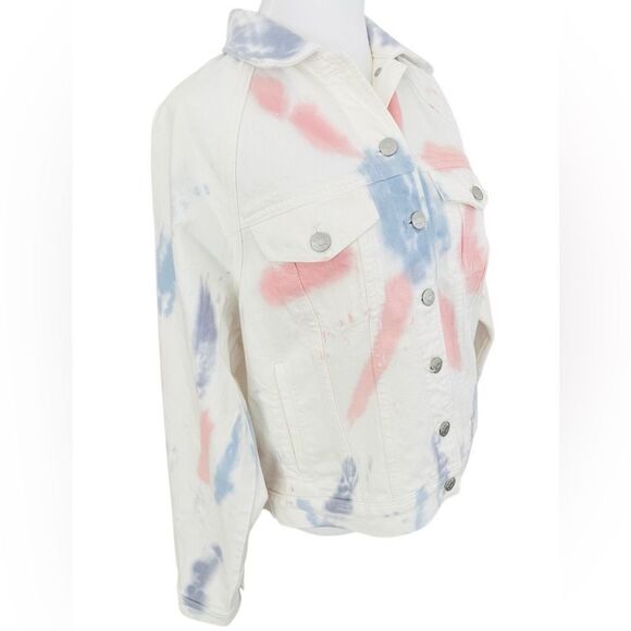 Madewell  Raglan Oversized Jean Jacket: Tie-Dyed Edition, size Small - Picture 7 of 8